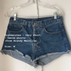 Brandy Melville true blue denim shorts